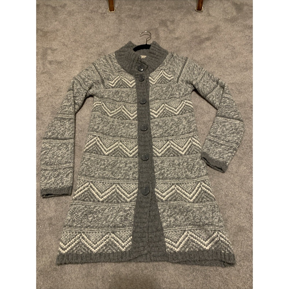 Maryline Knit Cardigan‎ Sweater Women's Size S Fair Isle Nordic Made in Italy